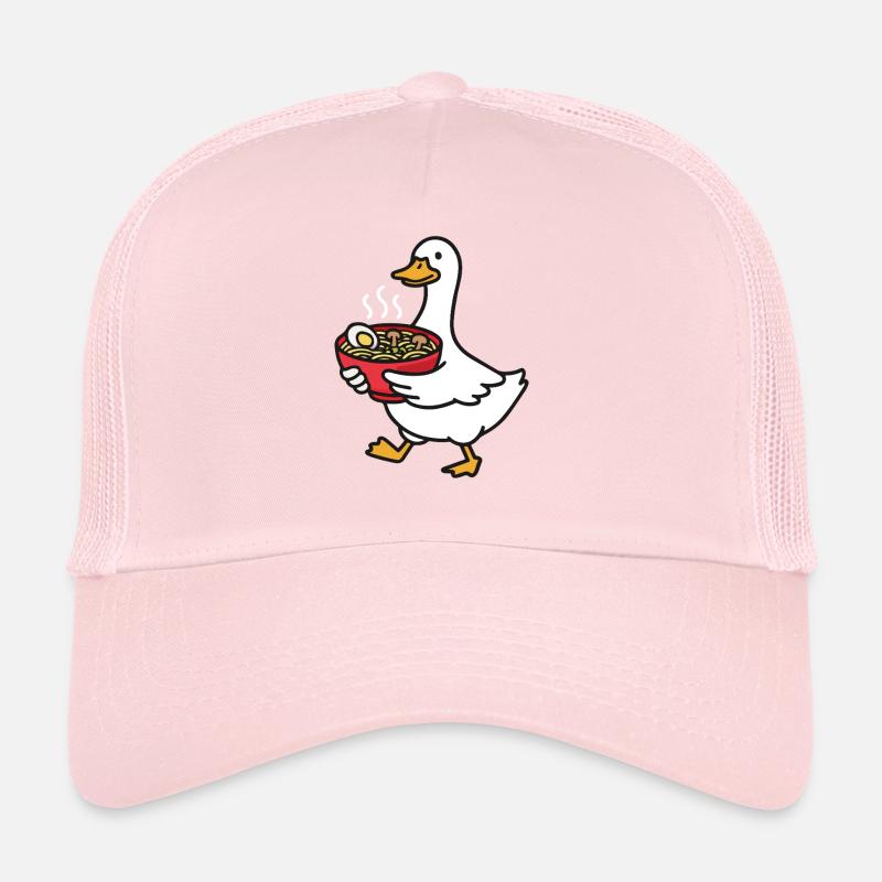 Ramen duck in cartoon style Trucker Cap