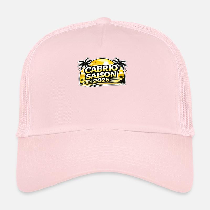 Cabrio Saison 2026 Sunset Palmen Cabriolet Fans  Trucker Cap