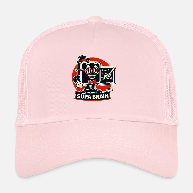 Supa Cerveau Cerveau Math Héros Casquette trucker 