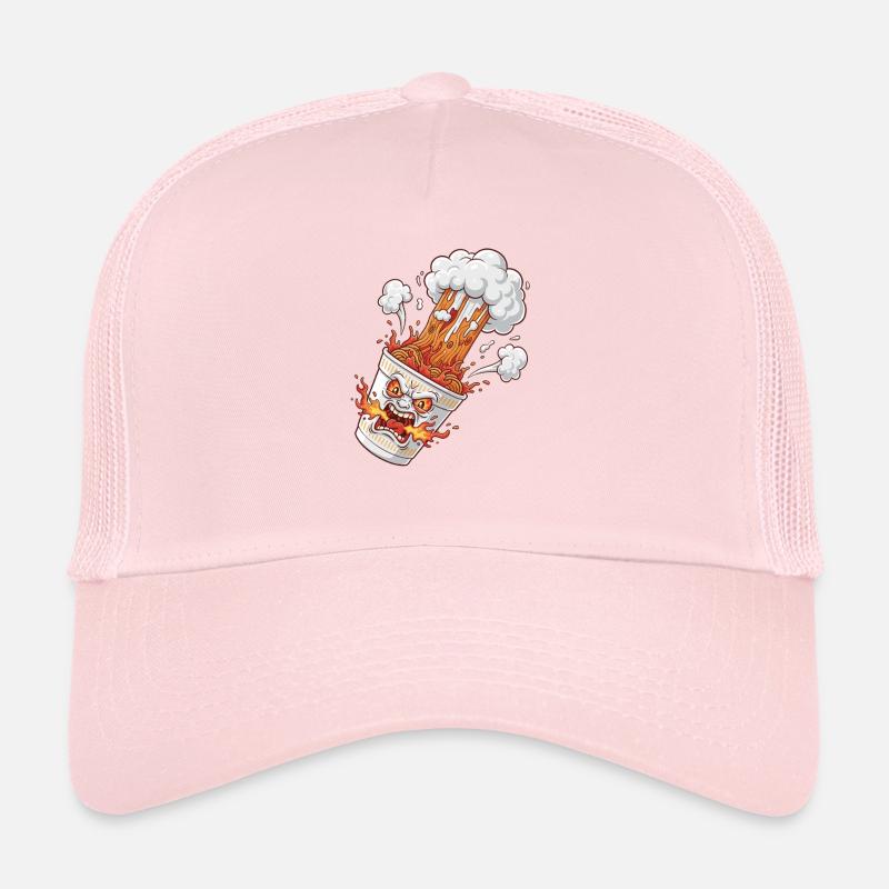 Fire Ramen Mug with Face Trucker Cap