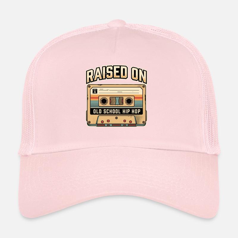 Raised On Old School Hip Hop Kassette Trucker Cap