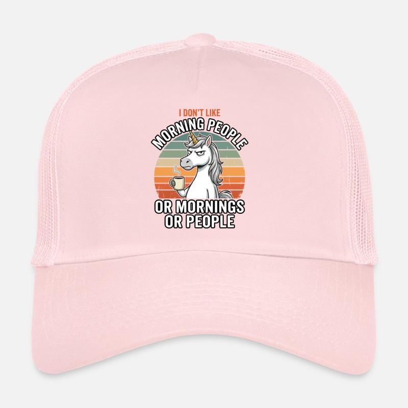 Einhorn Kaffee Morgenmuffel Hasse Menschen Trucker Cap