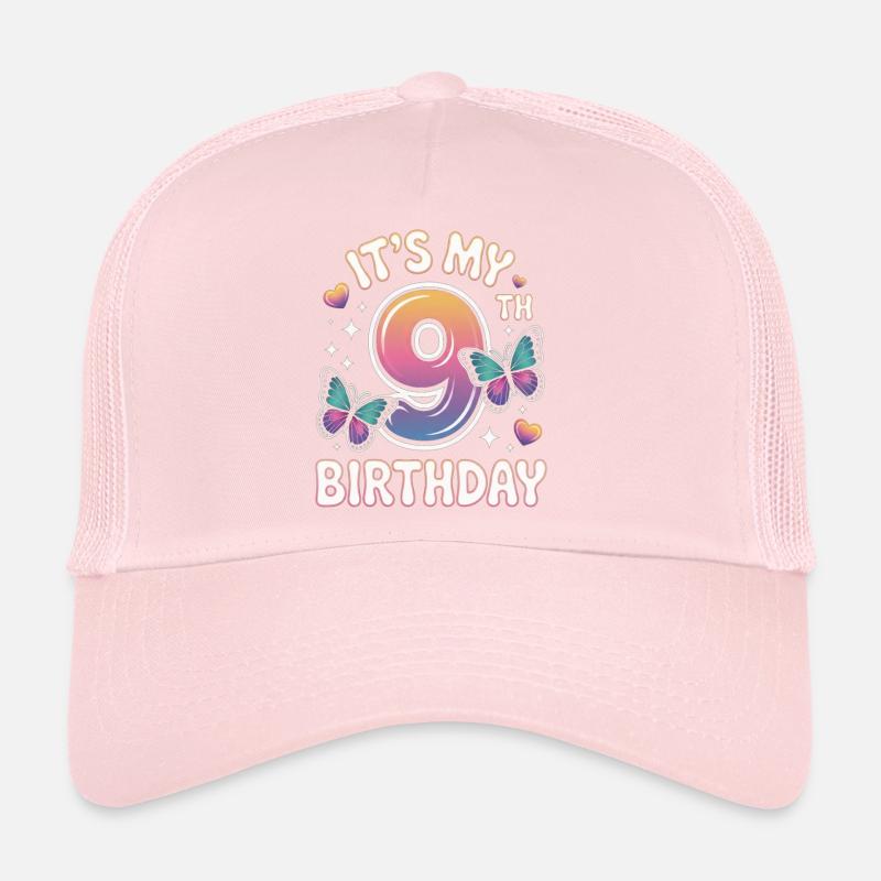 Neunter Geburtstag Farbkreis 9 Trucker Cap