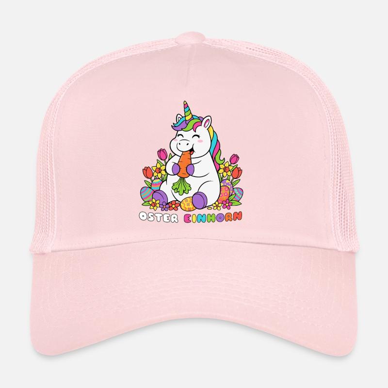 Osterhase Oster Einhorn Ostern - Trucker Cap - Hellrosa