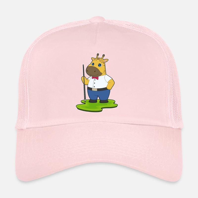 Giraffe Billiard Queue Sport Trucker Cap