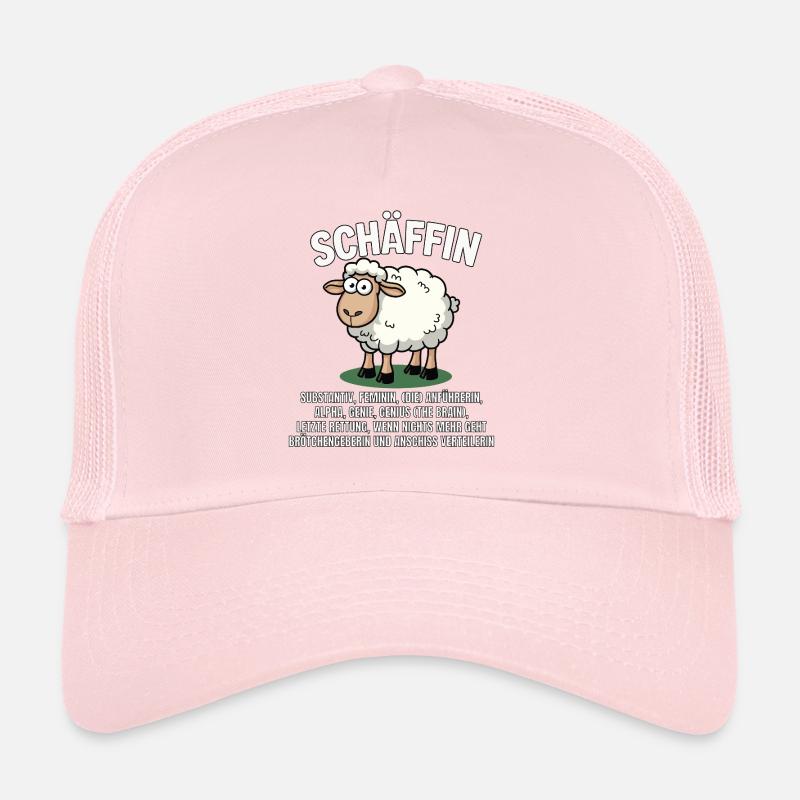 Mouton - Alpha Mouton avec des lunettes de soleil Casquette trucker 