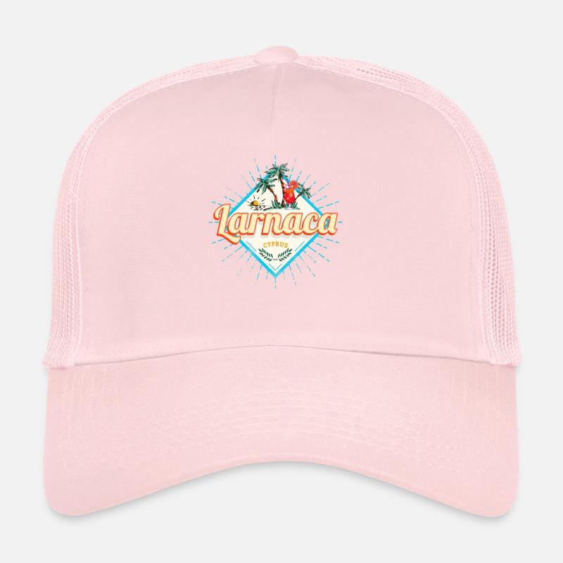 Souvenir vintage rétro Cocktail Larnaca à Chypre Casquette trucker 