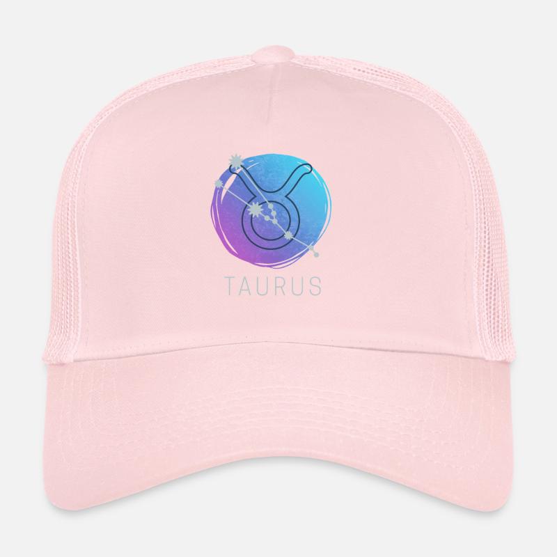 Astrologie aquarelle du zodiaque du Taureau Casquette trucker 