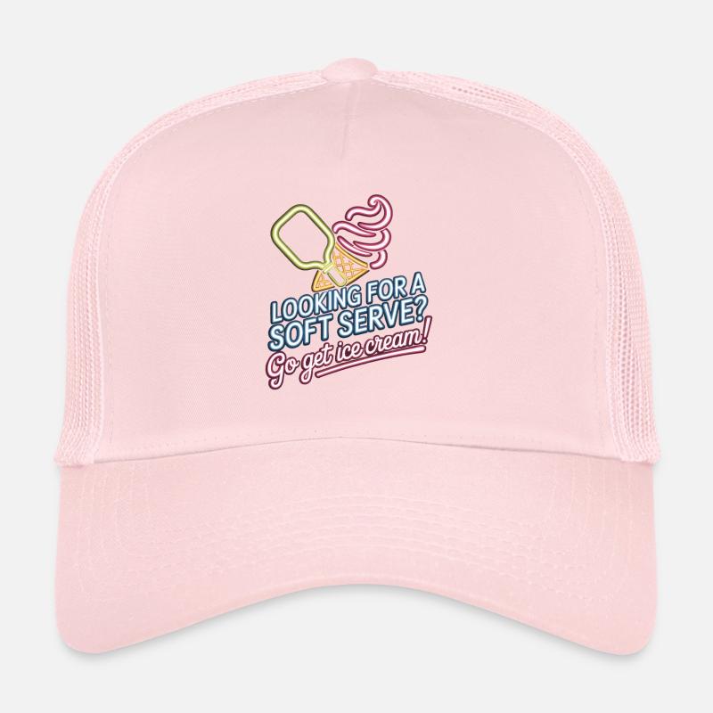 Joueur de pickleball à la recherche d’un dinking soft serve Casquette trucker 