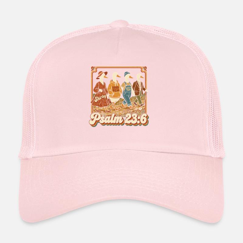 Psaume 23:6 Familles de canards rétro Casquette trucker 