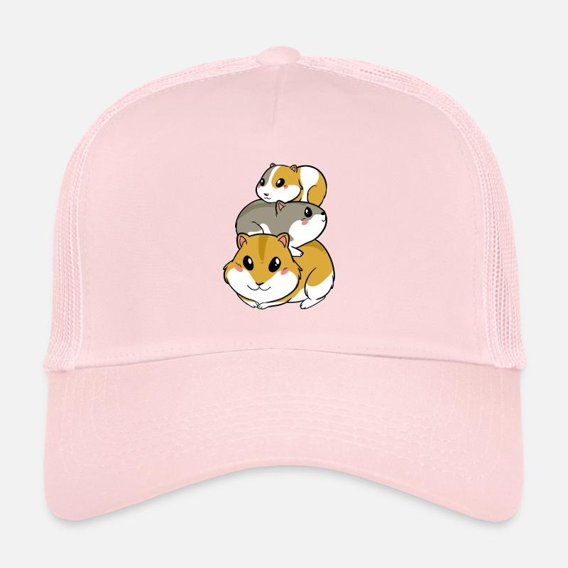Cute Hamster Guinea Pig Pyramid Trucker Cap