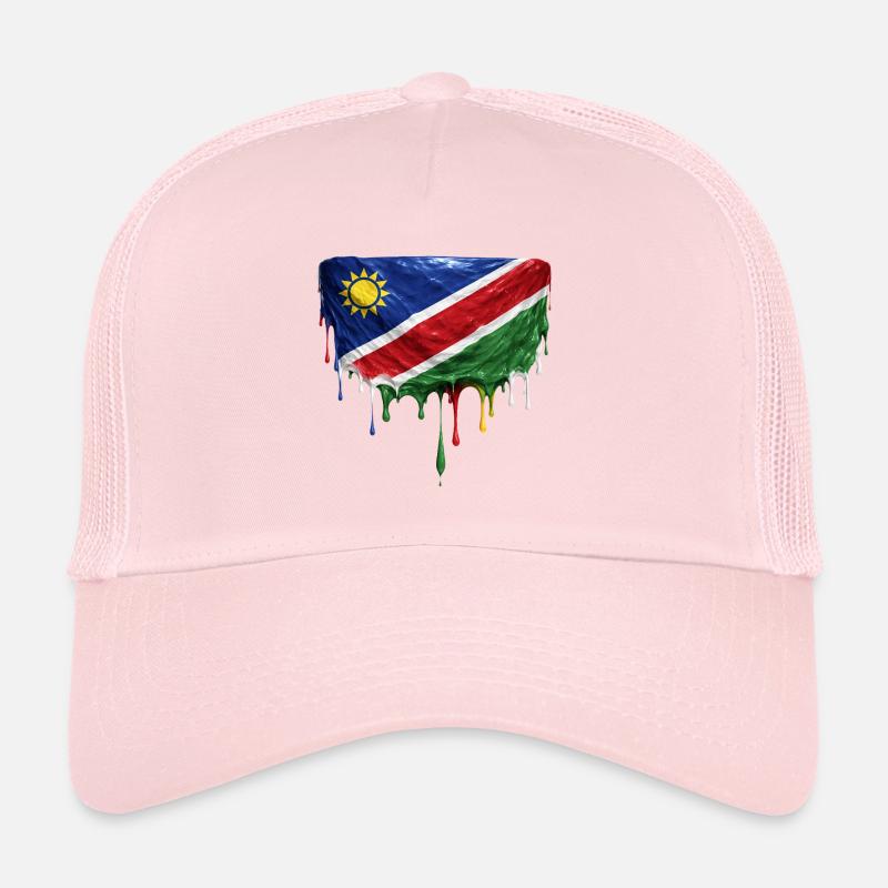 Namibia Flag Drop Art Trucker Cap