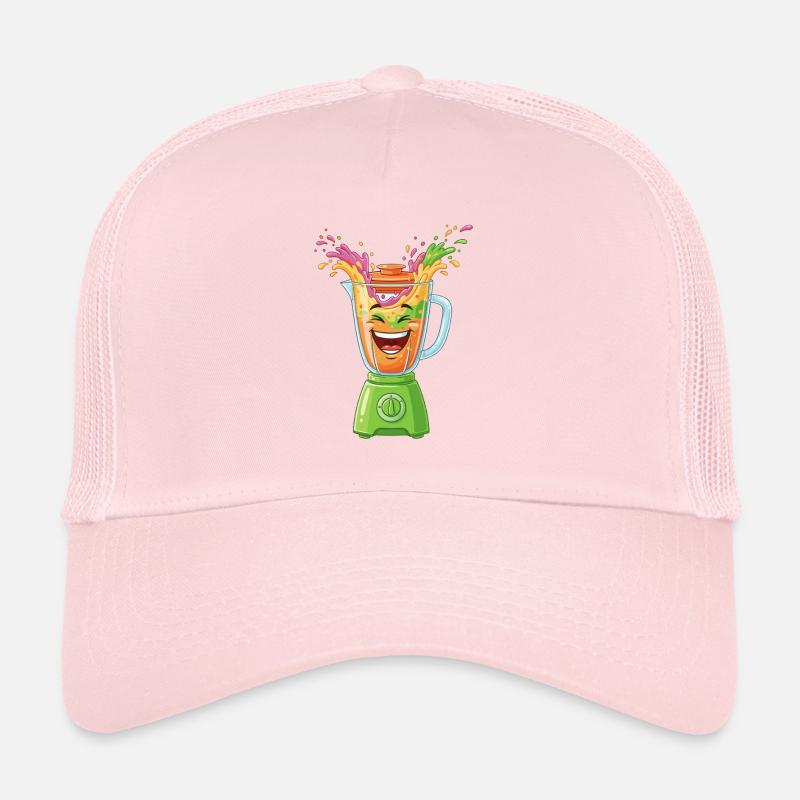 Cheerful Fruit Mixer Splash Trucker Cap