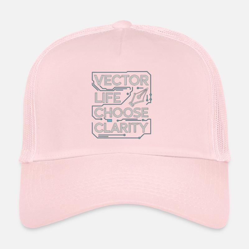 Logo Designer Vector Life Choose Brand Designer Trucker Cap
