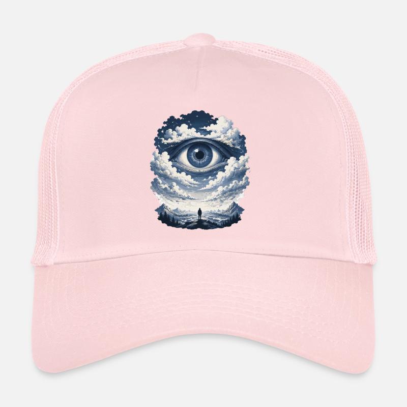 La vue du jour dans l’œil du nuage Casquette trucker 