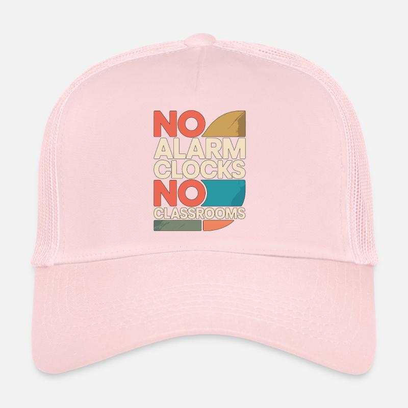 Enseignant à la retraite Pas de réveil Pas de carrière d’enseignant Casquette trucker 