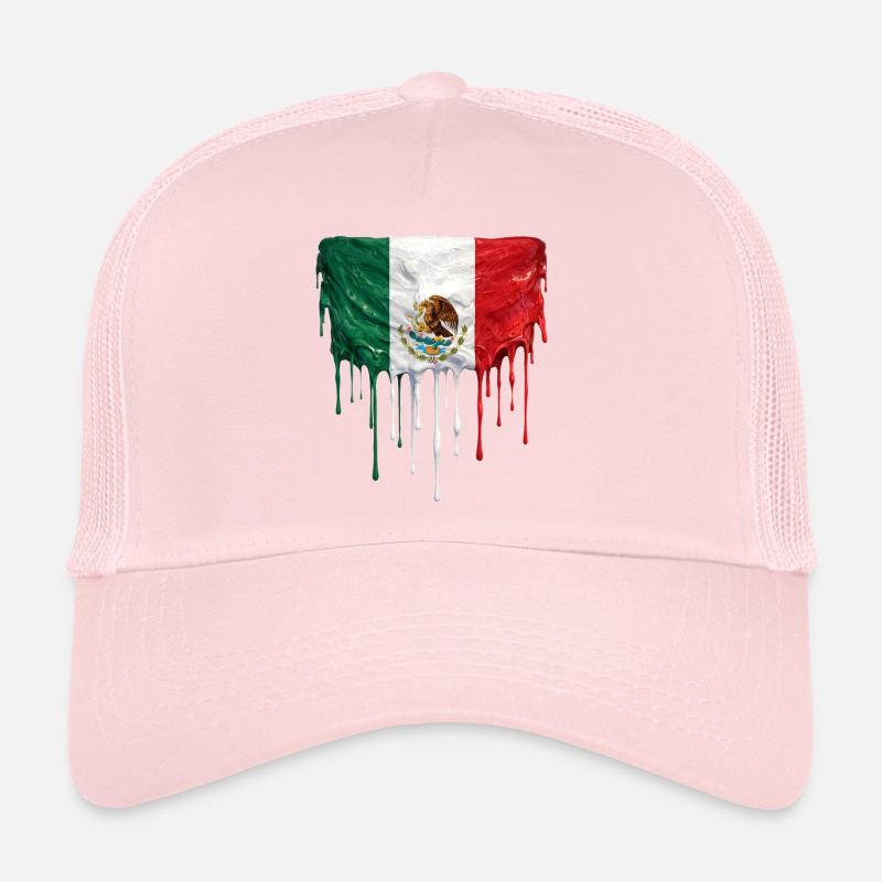 Drapeau Mexicain Gouttant Casquette trucker 