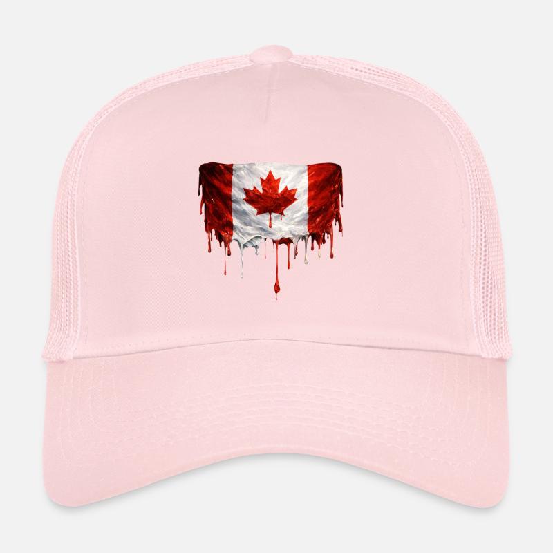 Drapeau canadien dégoulinant Casquette trucker 