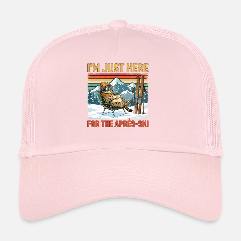 À Just Here For The Après Ski Cat Casquette trucker 