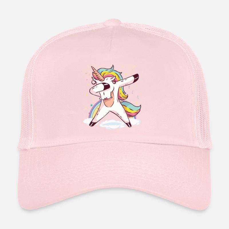 Vibrations de danse arc-en-ciel de licorne Casquette trucker