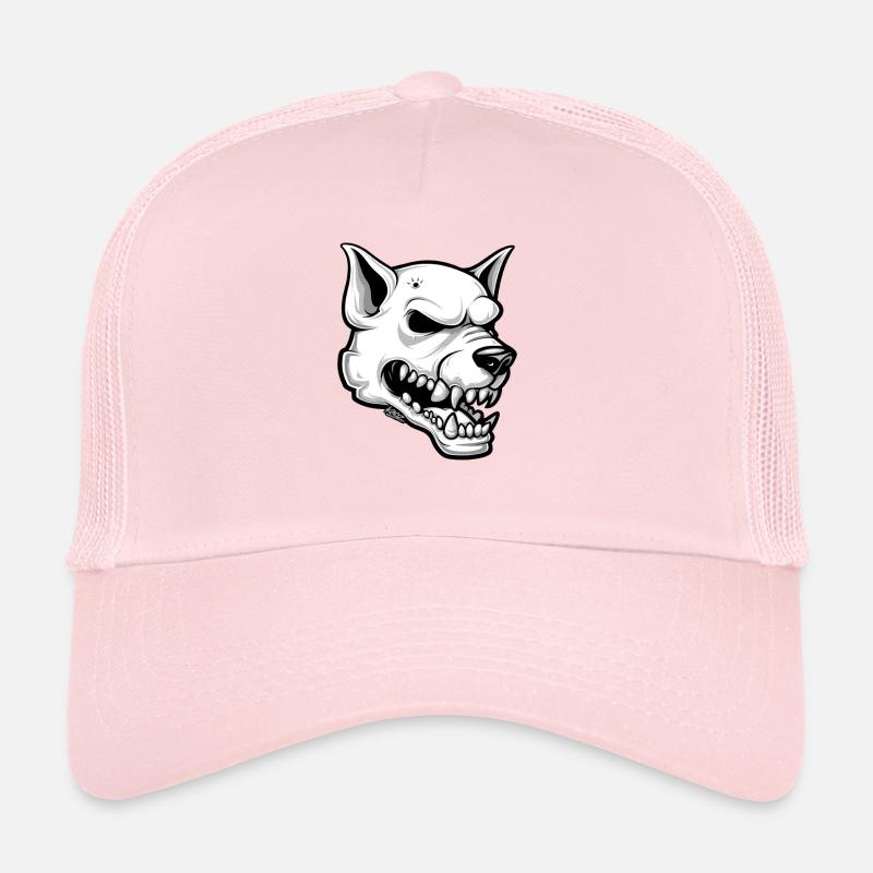 Night fangs Skullhound Dog Trucker Cap
