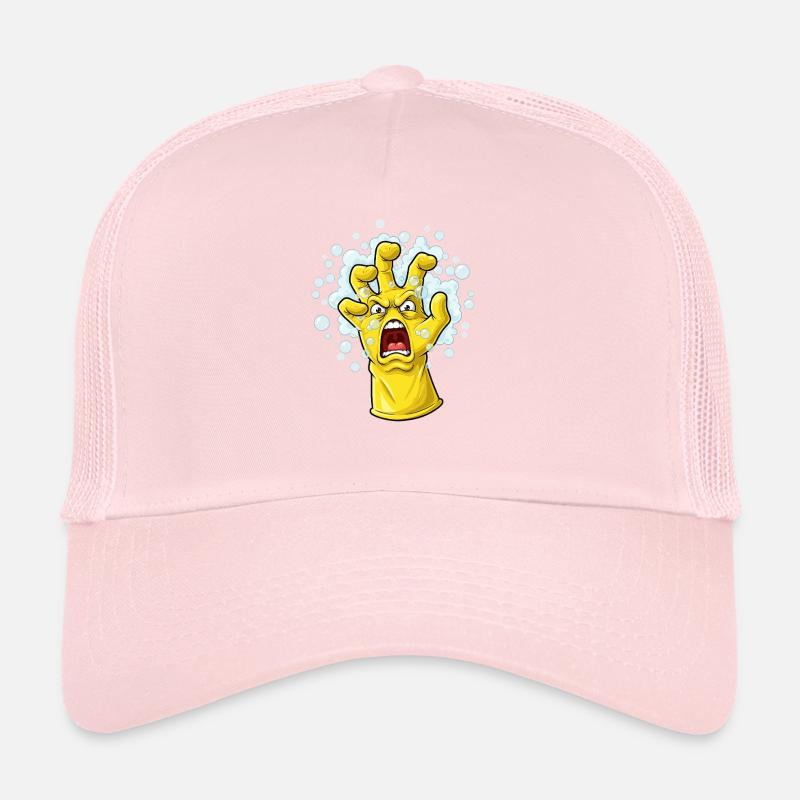 Wütender Gelber Schutzhandschuh Trucker Cap