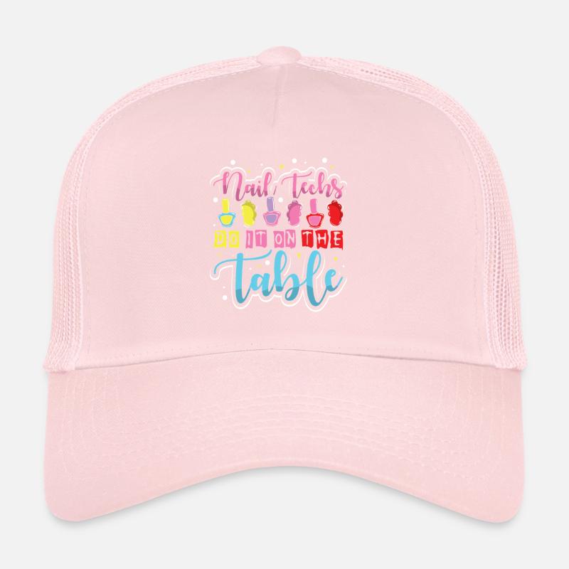 Designer de manucures Salon de manucure cosmétiques Casquette trucker 