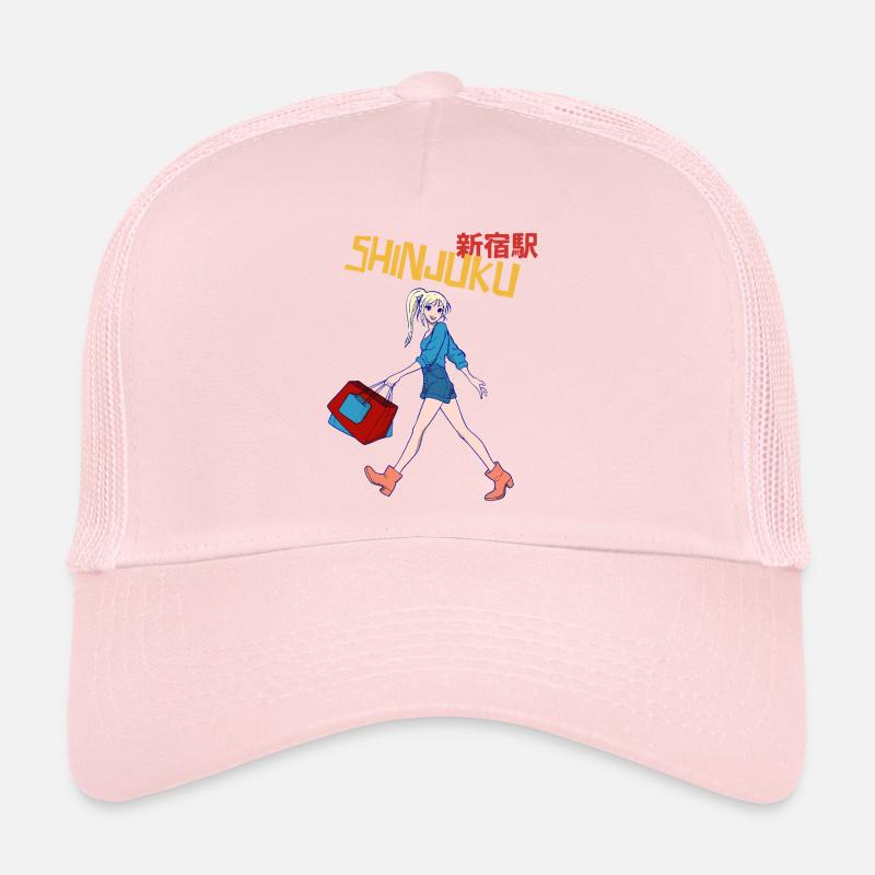 Shinjuku Shopperin Neon Stil Trucker Cap