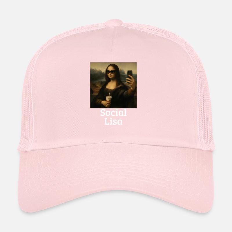 Lisa Leonardo Da Vinci Influenceuse Mona L Casquette trucker 