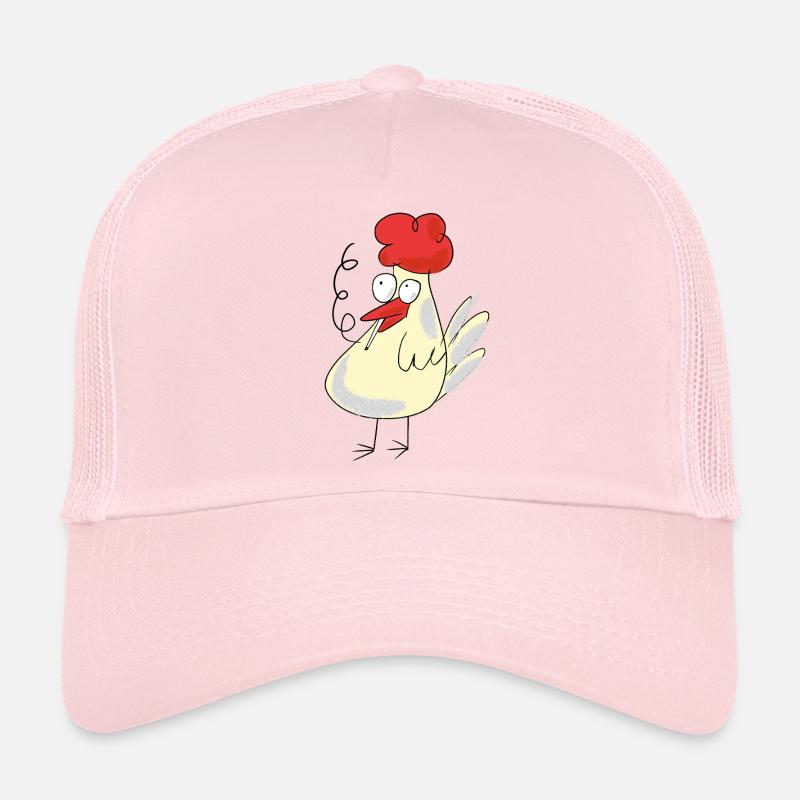 Huhn Raucher Zigarette Tabak rauchen Hühner Trucker Cap
