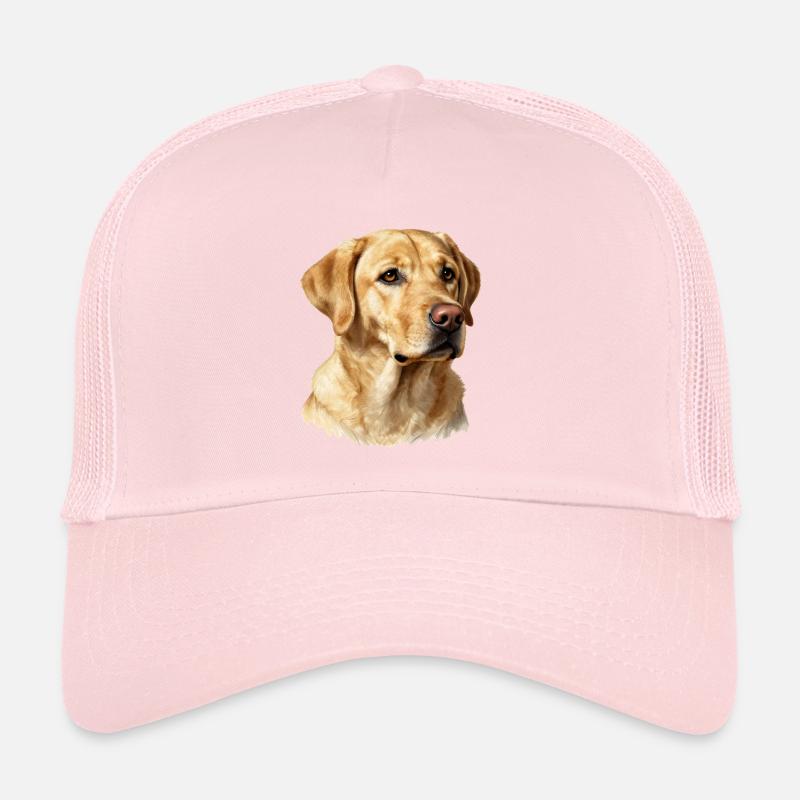 Porträt eines Golden Retrievers Trucker Cap
