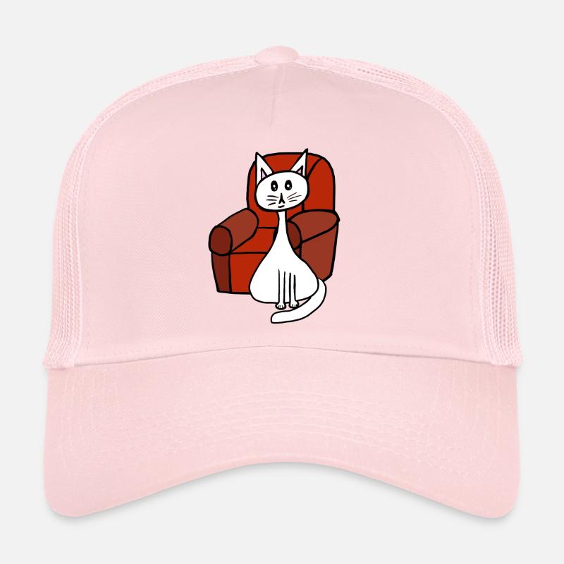 After-Work Cat Cats Pets 80s Trucker Cap