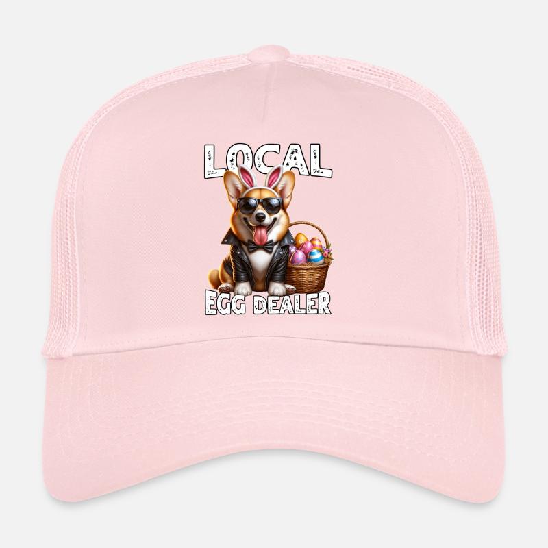 Marchand d’œufs de Corgi de Pâques Casquette trucker 