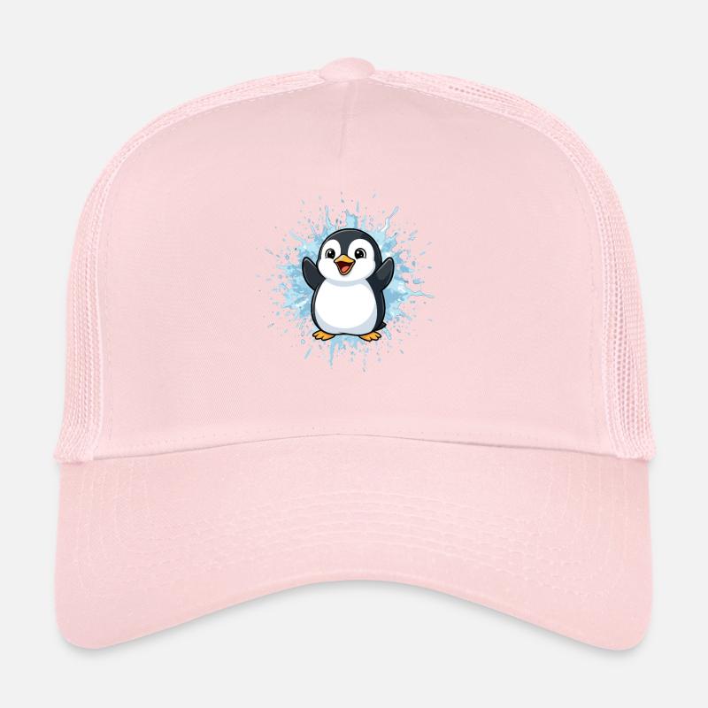 Pingu Splash Blue Casquette trucker 