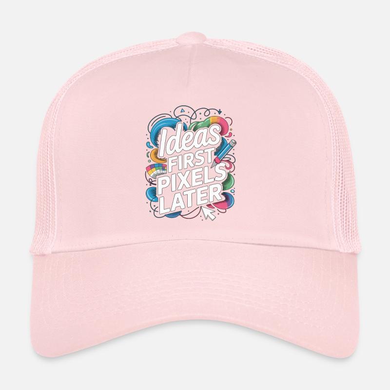 Graphic Designer Ideas First Pixels Visual Artist Trucker Cap