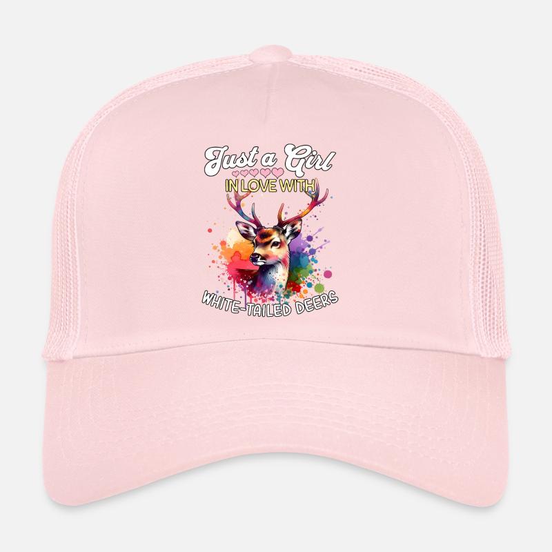 Weisswedelhirsch Mädchen White-Tailed Deer Trucker Cap
