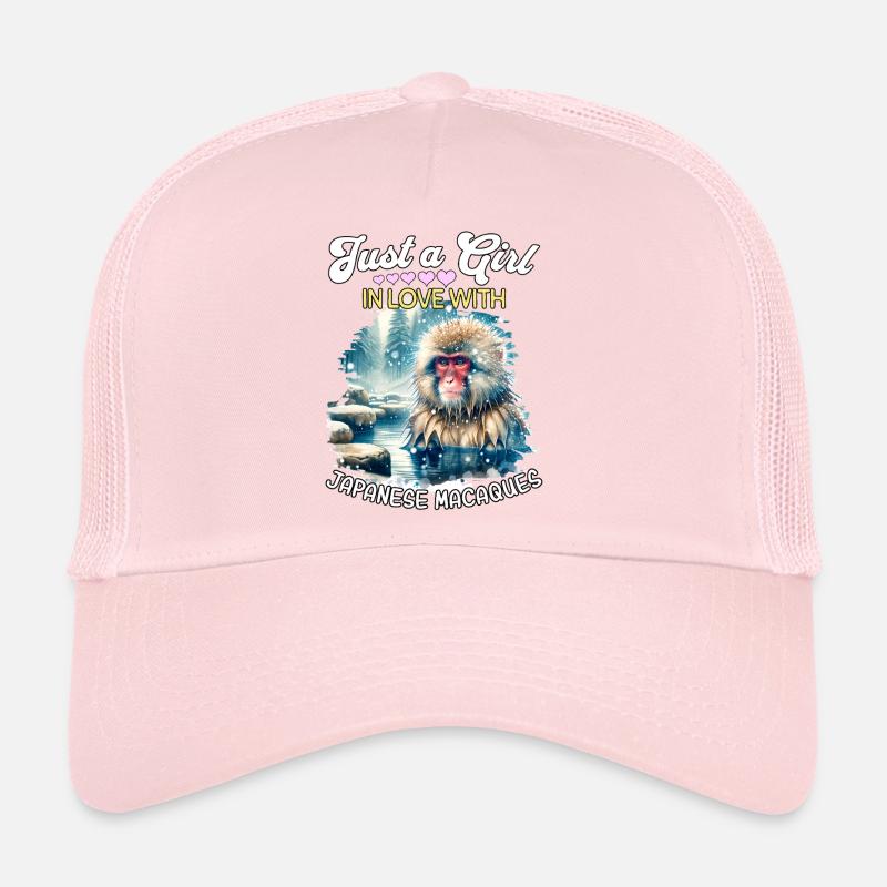 Fille macaque japonaise Casquette trucker 