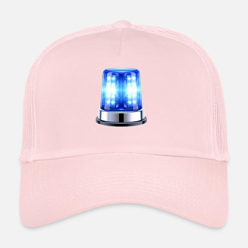 Lumière bleue Sirène Hyper réaliste Casquette trucker 