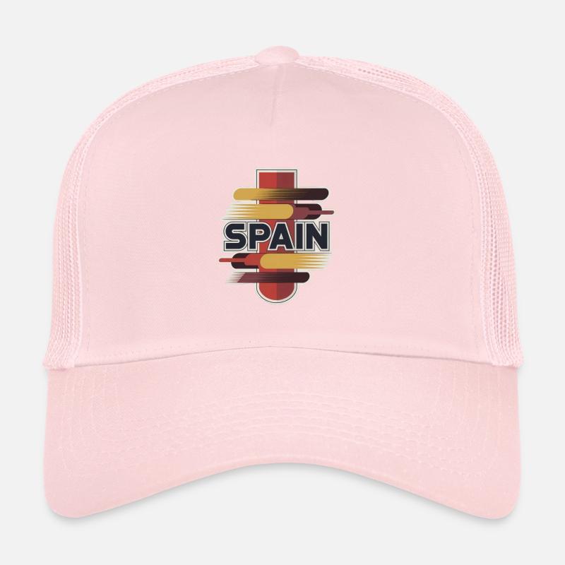 Espagne - Casquette trucker  - rose pâle