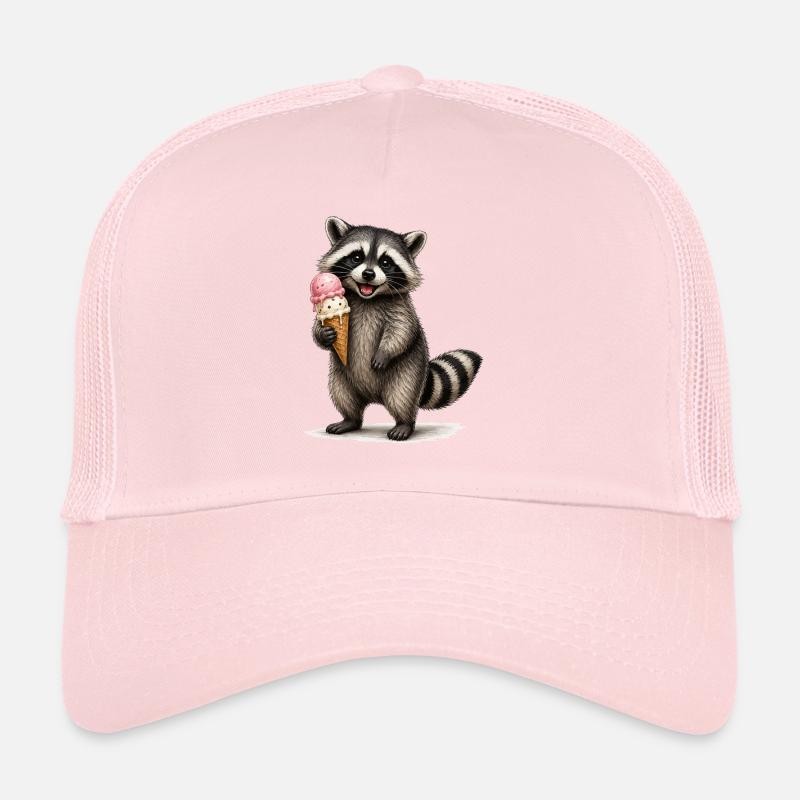 Waschbär mit Eiscreme Trucker Cap