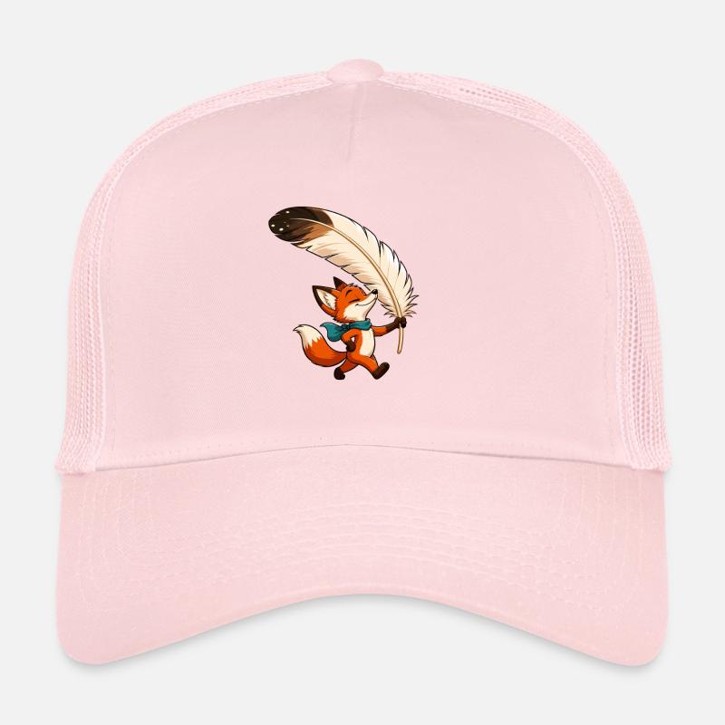 Renard avec plume Casquette trucker 