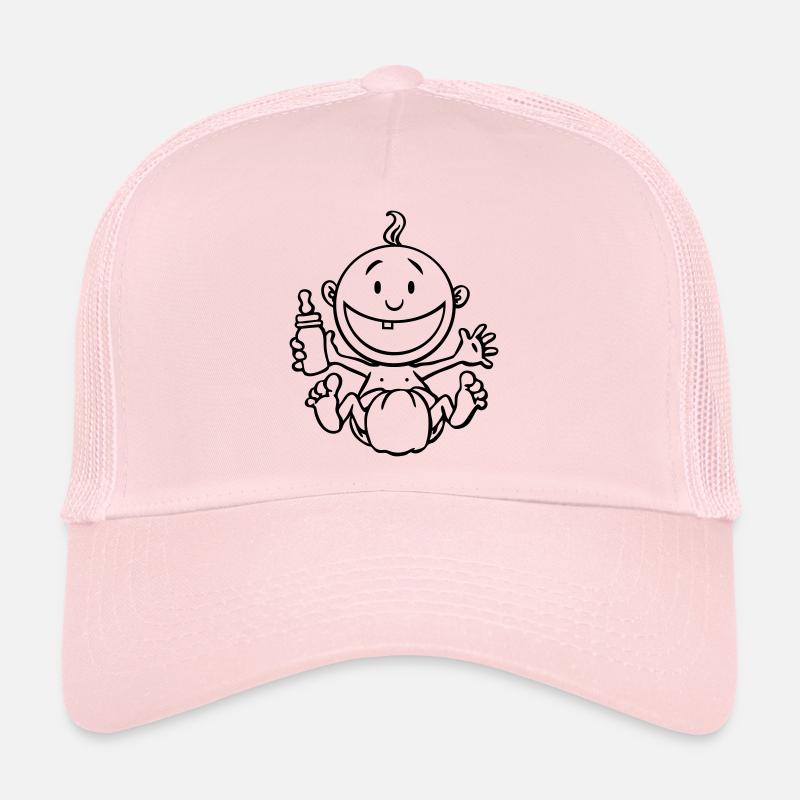 The baby laughs. - Trucker Cap - pale pink