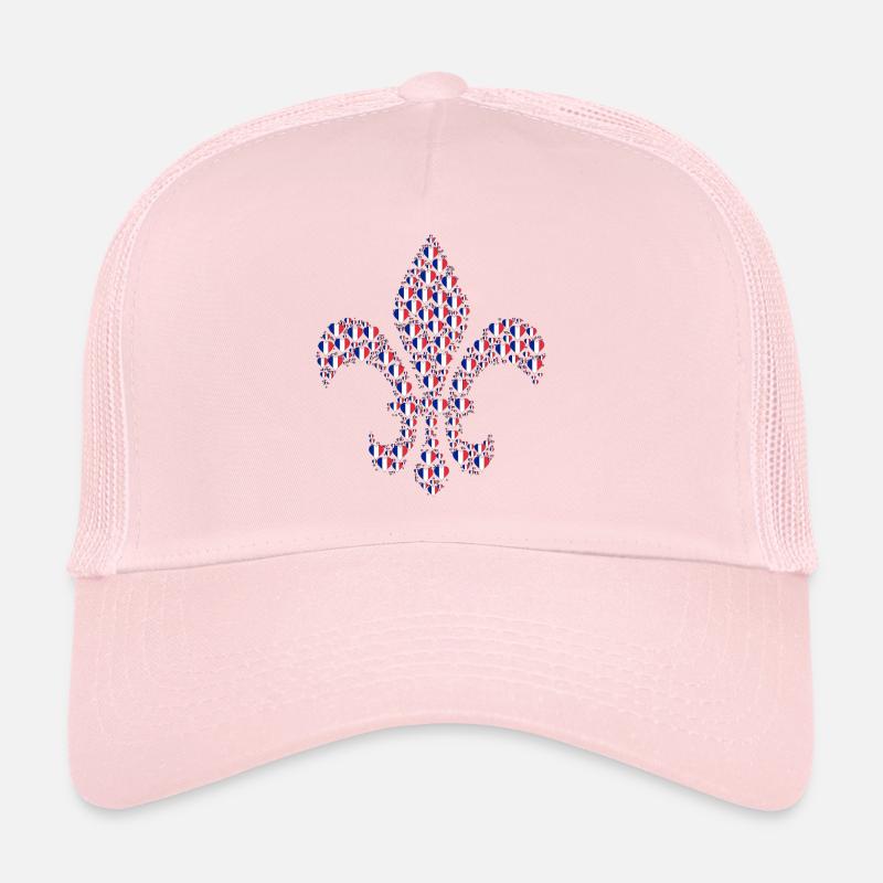 fleur-de-lys - Trucker Cap - pale pink