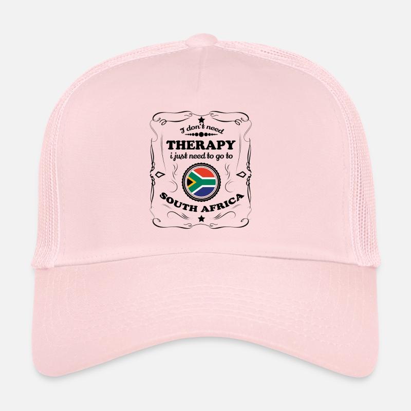 DON T NEED THERAPY GO SOUTH AFRICA - Trucker Cap - pale pink