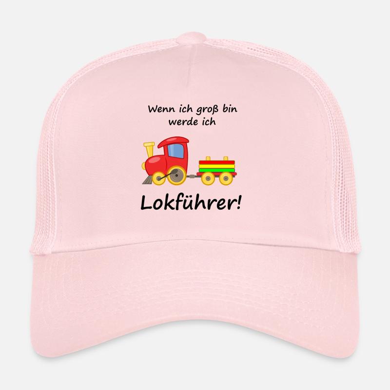 Lokführer Kinder - Trucker Cap - Hellrosa