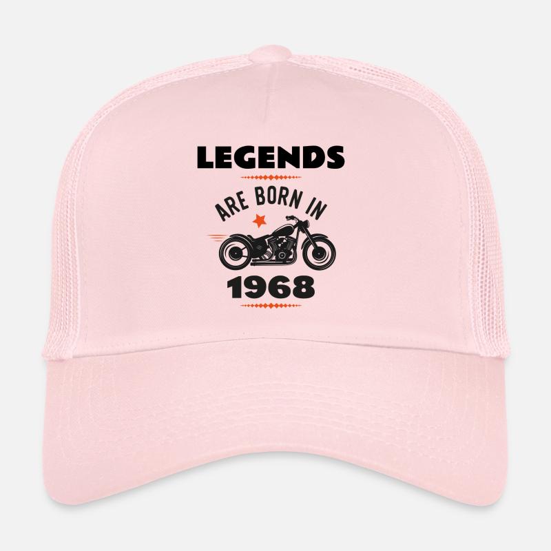 né en 1968 - Casquette trucker - rose pâle