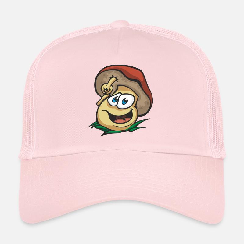 Cool mushroom big-eyed forefinger watching grass Trucker Cap