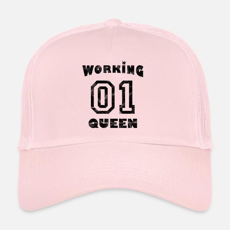 Arbeit Workaholic - Working Queen - Trucker Cap - Hellrosa
