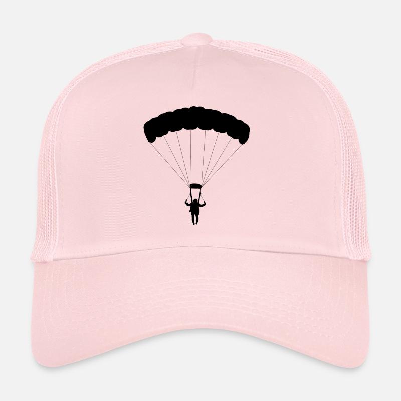 parachute skydiving parachuting skydiver Trucker Cap