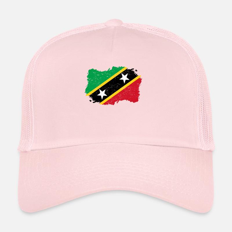 Roots pays drapeau St Kitts et Nev Casquette trucker 